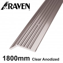 Raven H231 Carpet Aluminum Edging Anodized Clear 1800mm